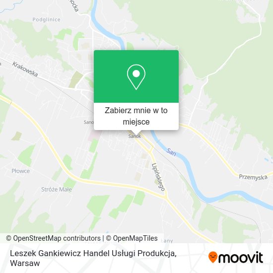 Mapa Leszek Gankiewicz Handel Usługi Produkcja