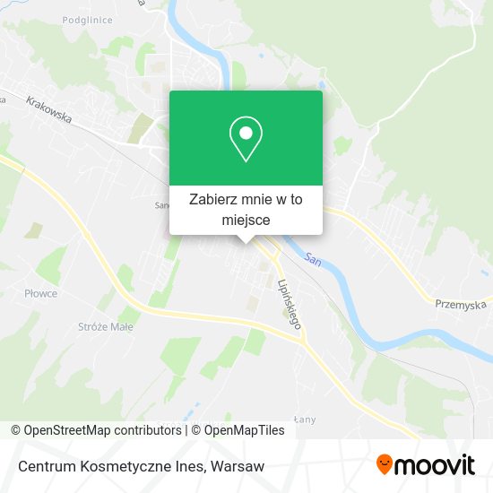 Mapa Centrum Kosmetyczne Ines