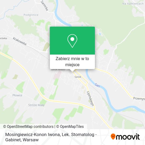 Mapa Mosingiewicz-Konon Iwona, Lek. Stomatolog - Gabinet