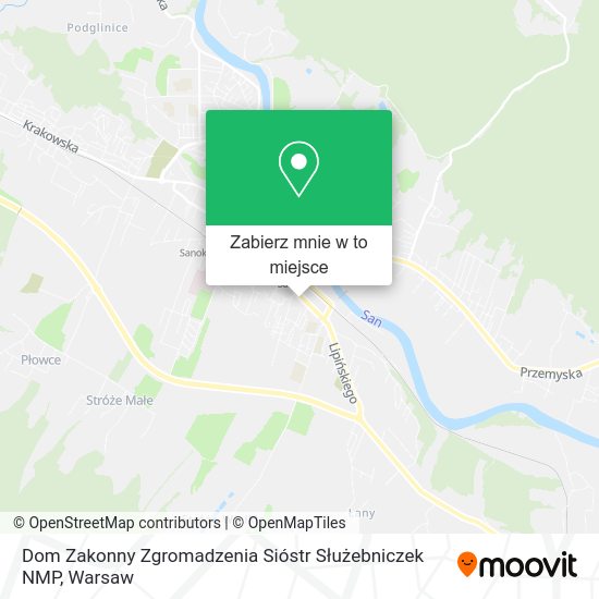 Mapa Dom Zakonny Zgromadzenia Sióstr Służebniczek NMP