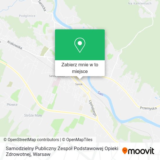 Mapa Samodzielny Publiczny Zespół Podstawowej Opieki Zdrowotnej