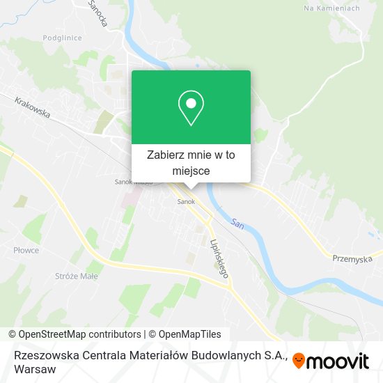 Mapa Rzeszowska Centrala Materiałów Budowlanych S.A.