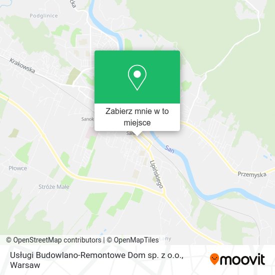 Mapa Usługi Budowlano-Remontowe Dom sp. z o.o.