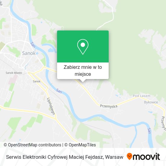 Mapa Serwis Elektroniki Cyfrowej Maciej Fejdasz