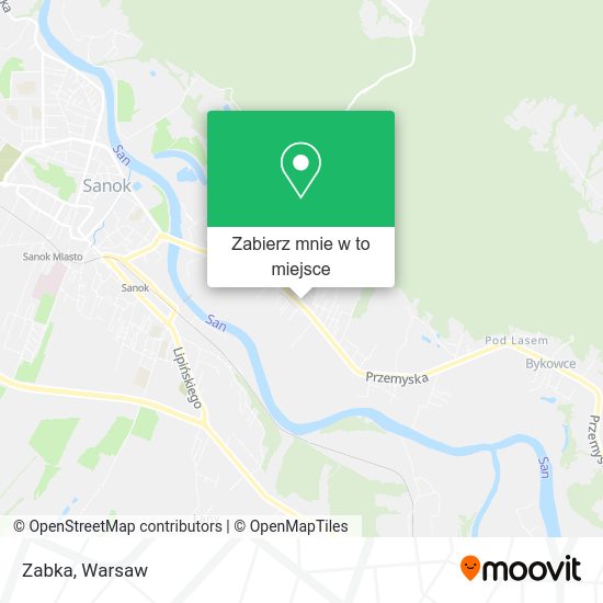 Mapa Zabka