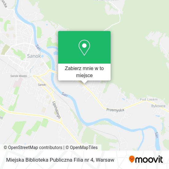 Mapa Miejska Biblioteka Publiczna Filia nr 4