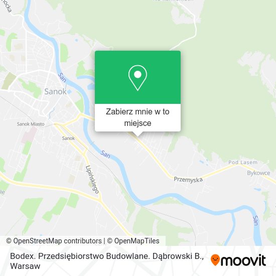 Mapa Bodex. Przedsiębiorstwo Budowlane. Dąbrowski B.