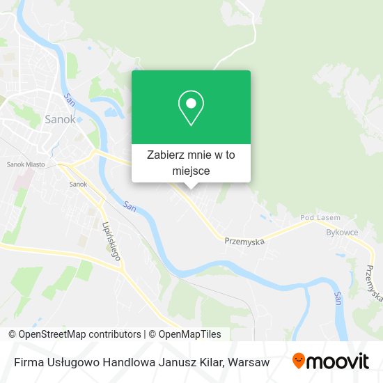 Mapa Firma Usługowo Handlowa Janusz Kilar