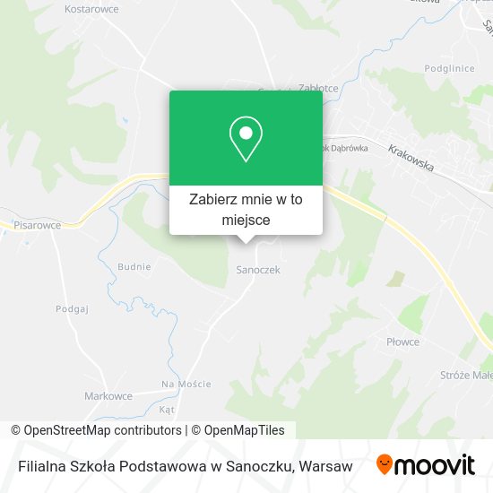 Mapa Filialna Szkoła Podstawowa w Sanoczku