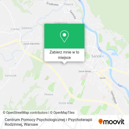 Mapa Centrum Pomocy Psychologicznej i Psychoterapii Rodzinnej