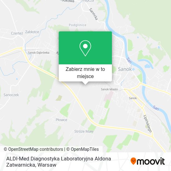 Mapa ALDI-Med Diagnostyka Laboratoryjna Aldona Zatwarnicka