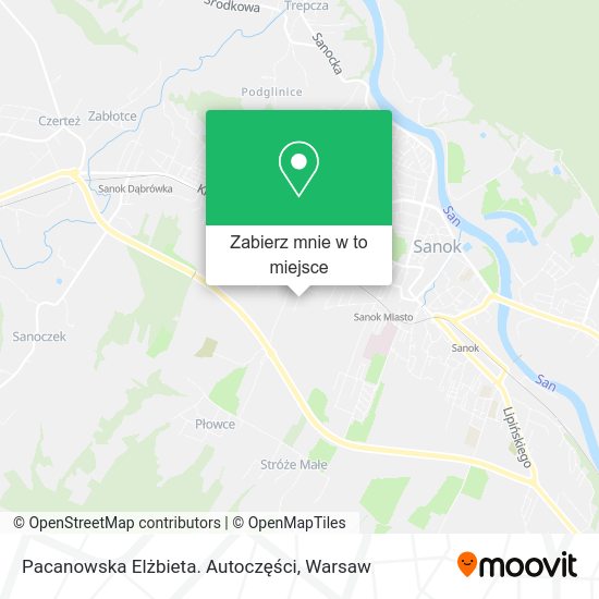 Mapa Pacanowska Elżbieta. Autoczęści