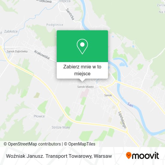 Mapa Woźniak Janusz. Transport Towarowy