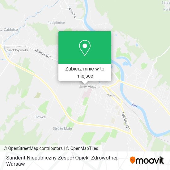 Mapa Sandent Niepubliczny Zespół Opieki Zdrowotnej