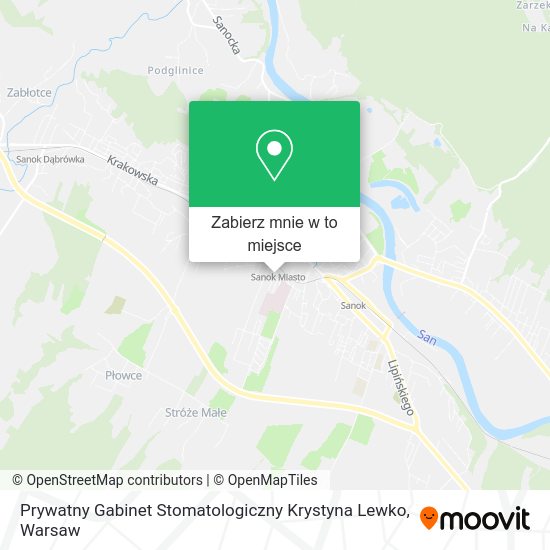 Mapa Prywatny Gabinet Stomatologiczny Krystyna Lewko