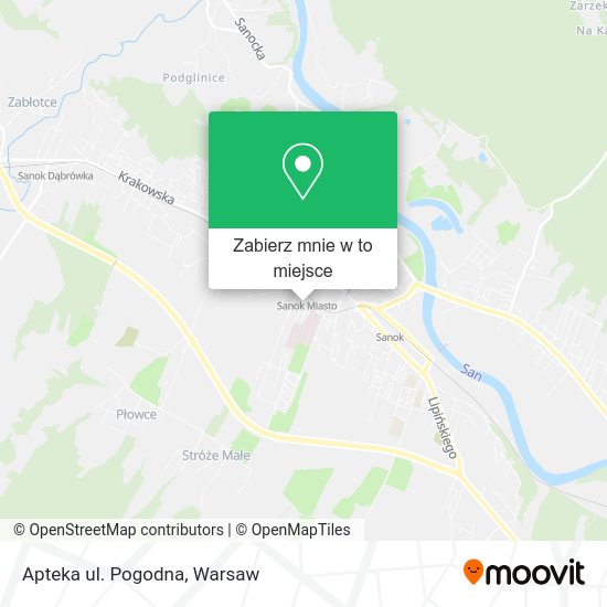 Mapa Apteka ul. Pogodna