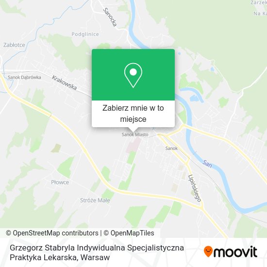 Mapa Grzegorz Stabryla Indywidualna Specjalistyczna Praktyka Lekarska