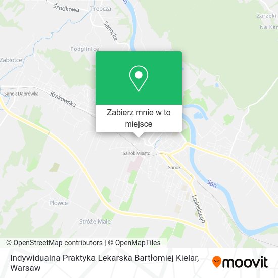 Mapa Indywidualna Praktyka Lekarska Bartłomiej Kielar