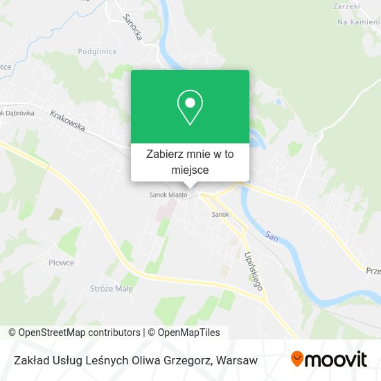 Mapa Zakład Usług Leśnych Oliwa Grzegorz