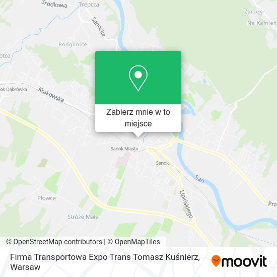 Mapa Firma Transportowa Expo Trans Tomasz Kuśnierz