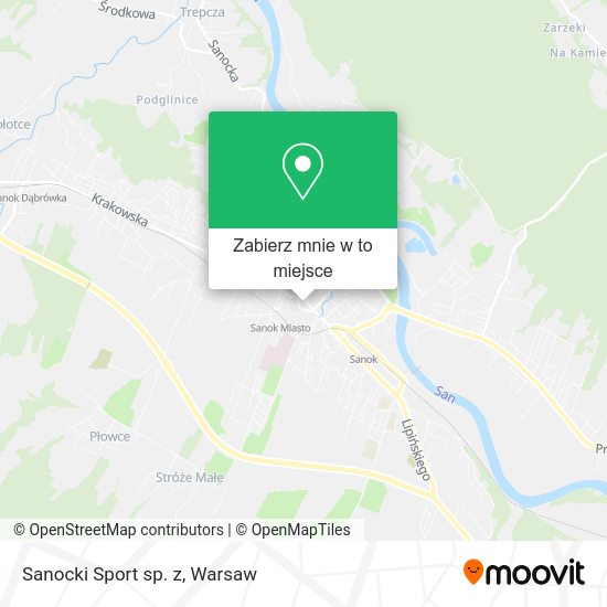 Mapa Sanocki Sport sp. z