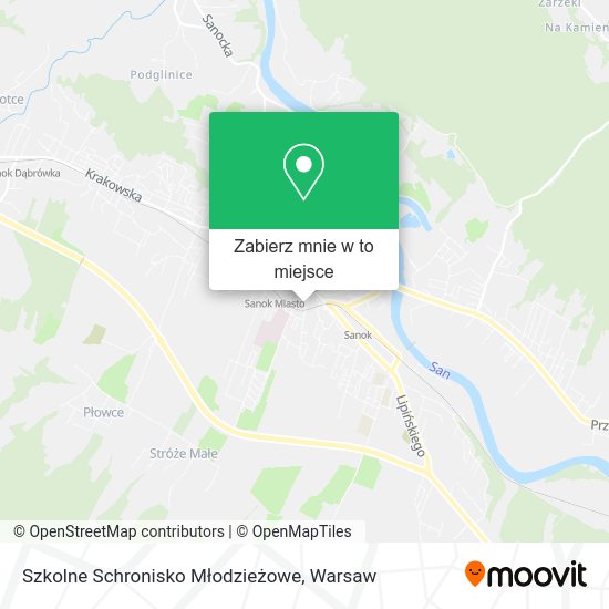 Mapa Szkolne Schronisko Młodzieżowe