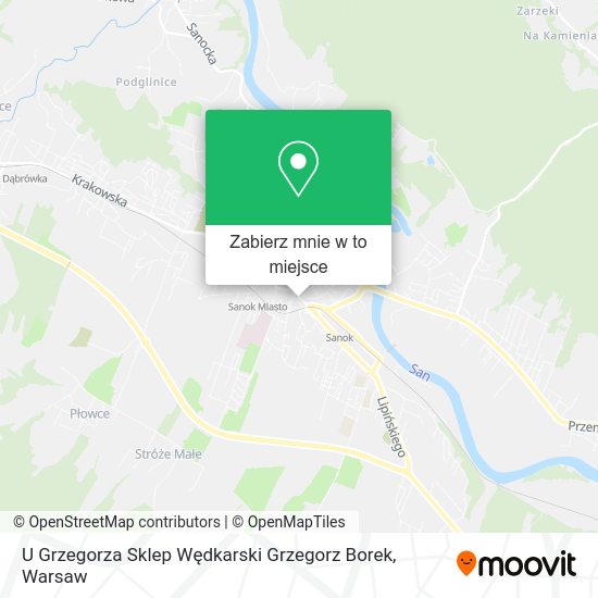 Mapa U Grzegorza Sklep Wędkarski Grzegorz Borek