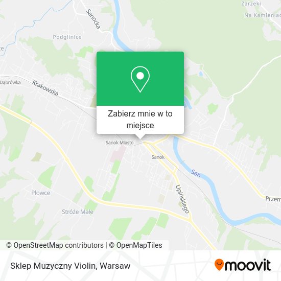 Mapa Sklep Muzyczny Violin