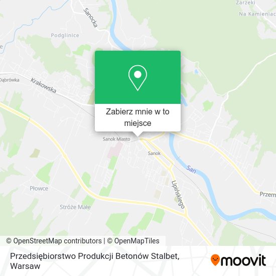 Mapa Przedsiębiorstwo Produkcji Betonów Stalbet