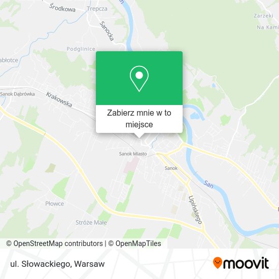 Mapa ul. Słowackiego