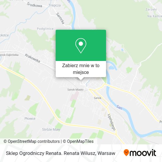 Mapa Sklep Ogrodniczy Renata. Renata Wilusz