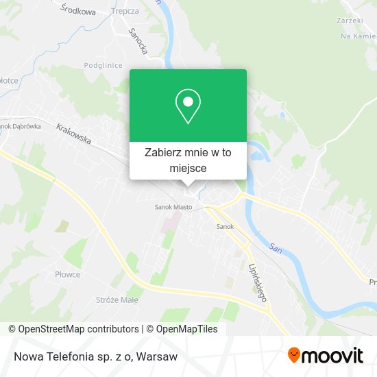 Mapa Nowa Telefonia sp. z o