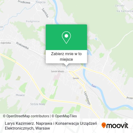 Mapa Larys Kazimierz. Naprawa i Konserwacja Urządzeń Elektronicznych