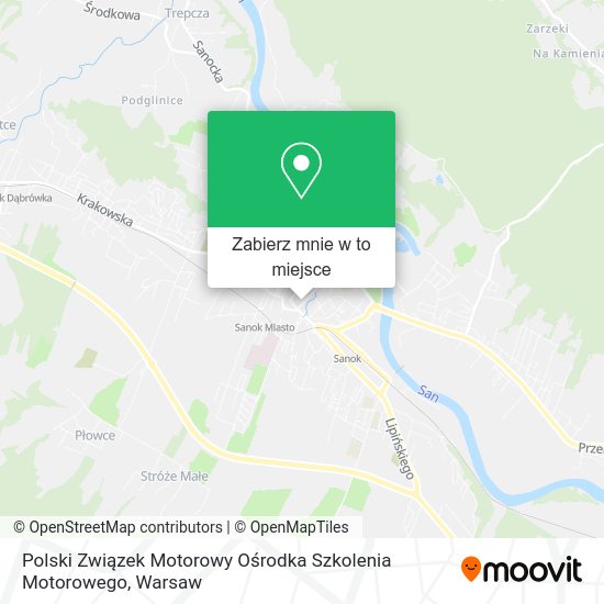 Mapa Polski Związek Motorowy Ośrodka Szkolenia Motorowego