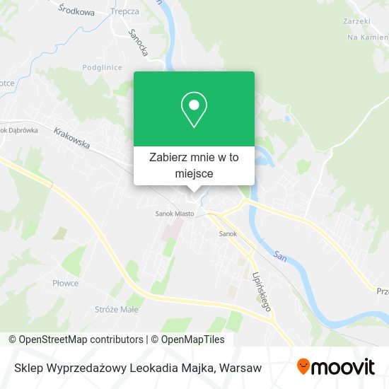 Mapa Sklep Wyprzedażowy Leokadia Majka