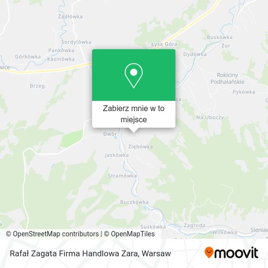 Mapa Rafał Zagata Firma Handlowa Zara