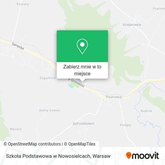 Mapa Szkoła Podstawowa w Nowosielcach