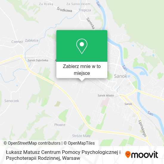 Mapa Łukasz Matusz Centrum Pomocy Psychologicznej i Psychoterapii Rodzinnej