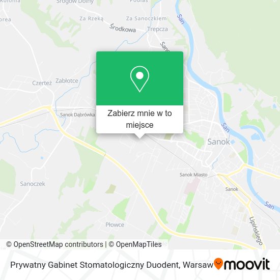 Mapa Prywatny Gabinet Stomatologiczny Duodent