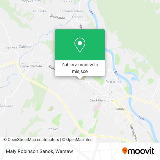 Mapa Maly Robinson Sanok