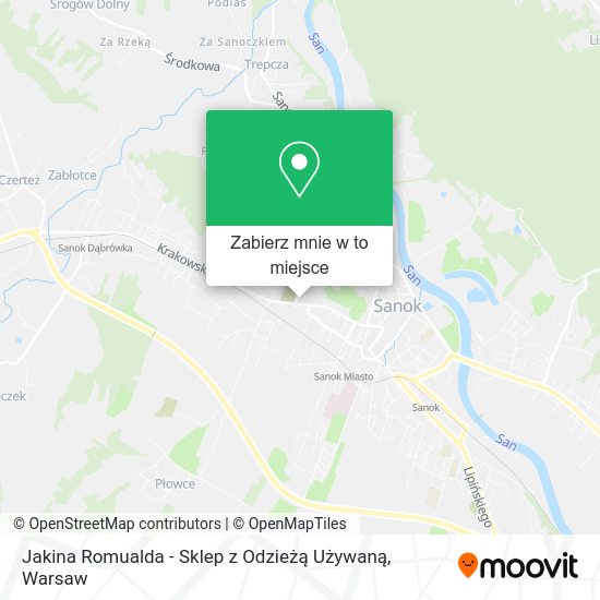 Mapa Jakina Romualda - Sklep z Odzieżą Używaną