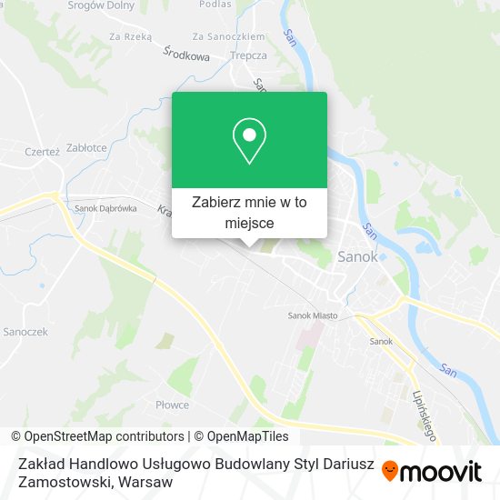 Mapa Zakład Handlowo Usługowo Budowlany Styl Dariusz Zamostowski