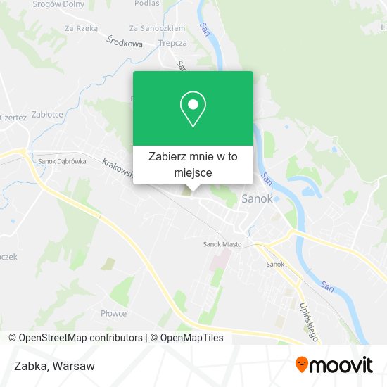 Mapa Zabka