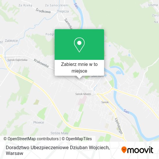 Mapa Doradztwo Ubezpieczeniowe Dziuban Wojciech