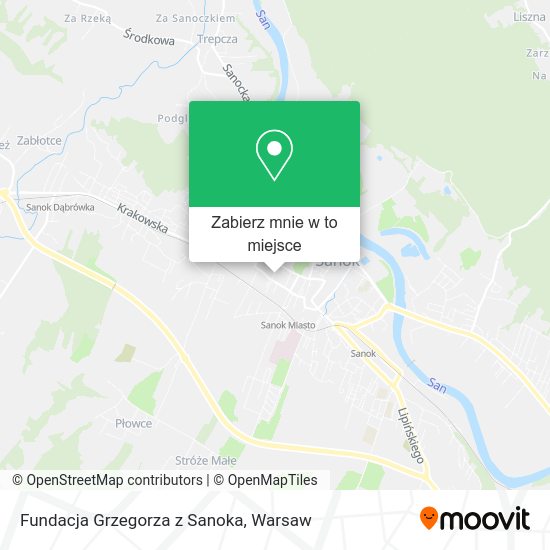 Mapa Fundacja Grzegorza z Sanoka