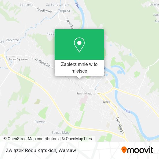 Mapa Związek Rodu Kątskich