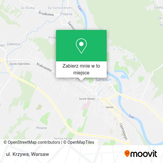 Mapa ul. Krzywa