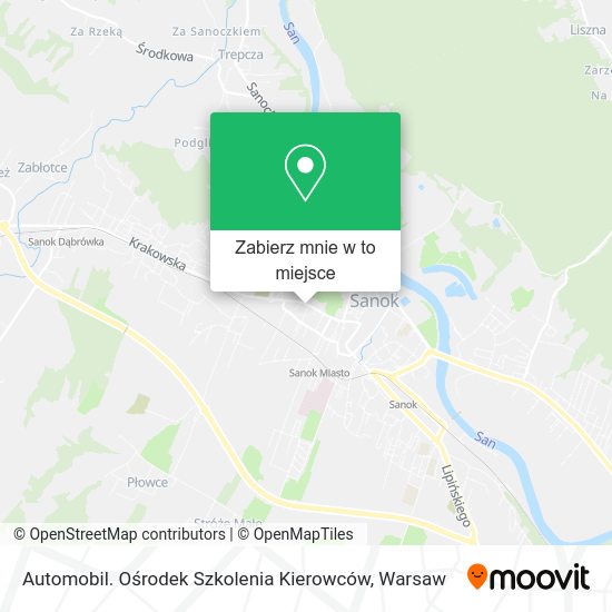 Mapa Automobil. Ośrodek Szkolenia Kierowców