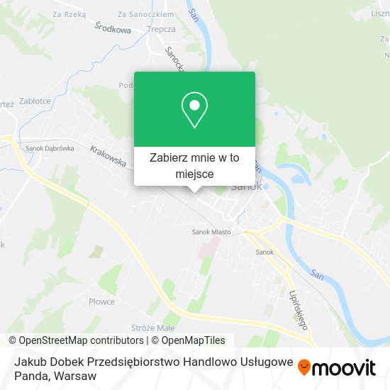 Mapa Jakub Dobek Przedsiębiorstwo Handlowo Usługowe Panda