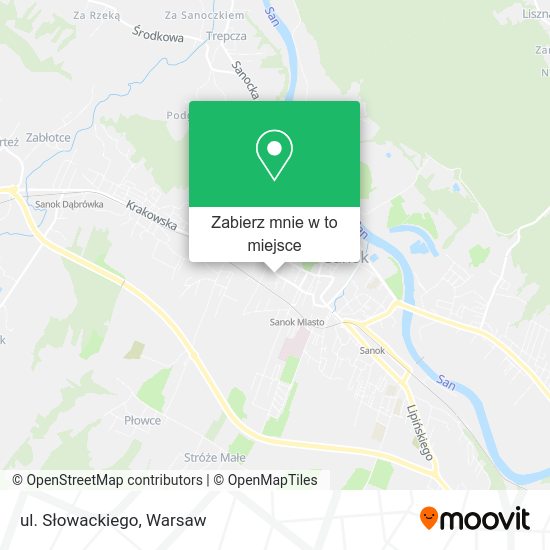 Mapa ul. Słowackiego